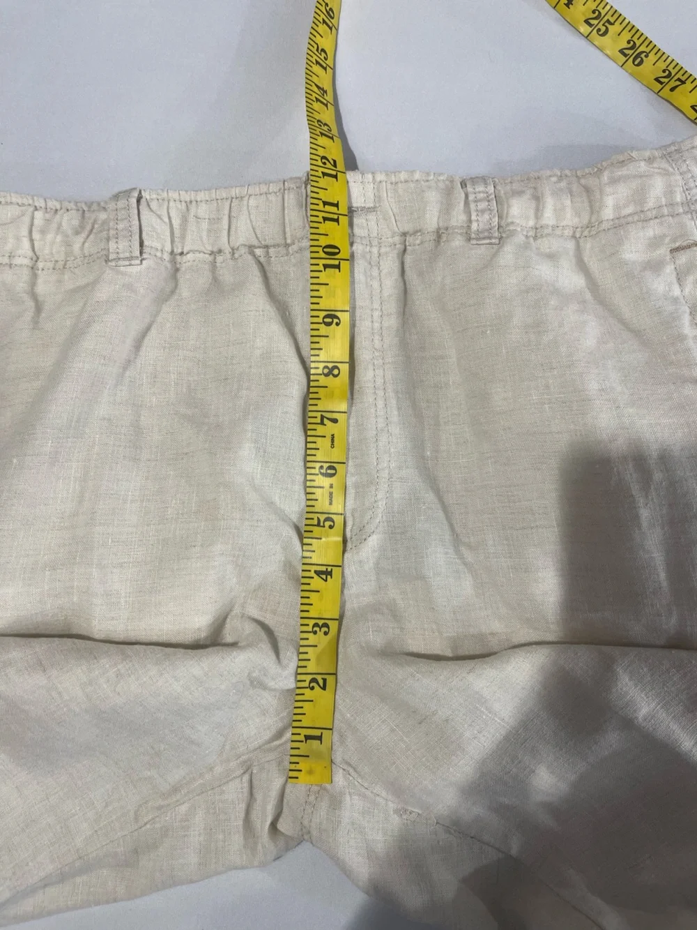 Tommy Bahama Relax Men’s Ivory Cream 100% Linen Drawstring Medium Pants